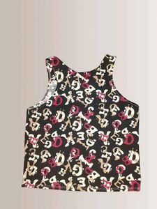 Printed Sleeveless Crop Top