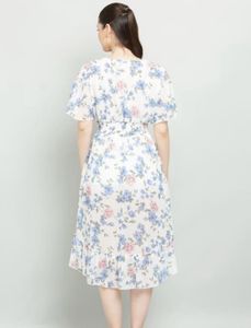 Floral Print Asymmetric Dress