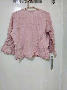 Floral Embroidered Pink Top