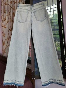 H&amp;M NEW Wrapover Waistband Straight Denim/EUR36