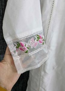 White Kurta Set