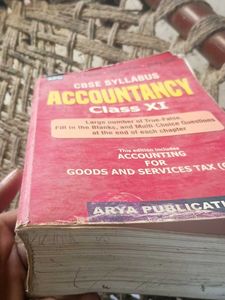 Accountancy Class 11 Book