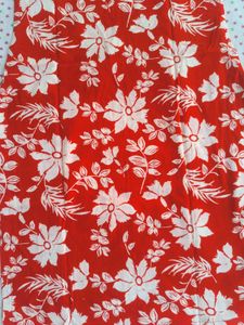 Red Floral Kurti M Size