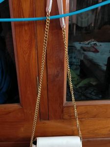 Branded Chic White Crossbody Bag