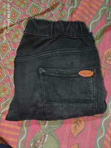 Dark Gray Denim Pants