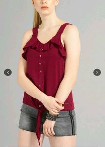 Elegant Burgundy top