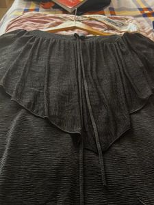 Black Ruffle Blouse