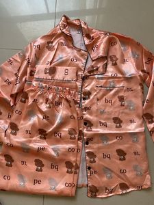 Satin Night Wear Suit