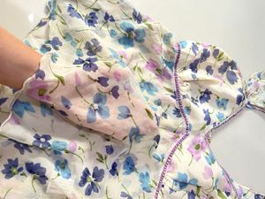 Floral Embroidered Summer Sheer Top