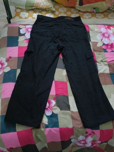 Black Wash Cargo Jeans