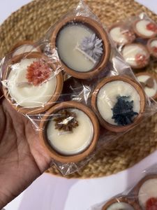 combo flowers diya candles