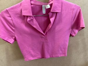 H&amp;M Cropped Polo T-Shirt