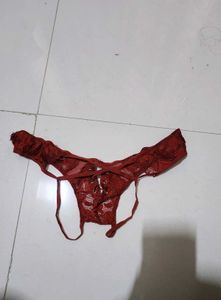 maroon thongs