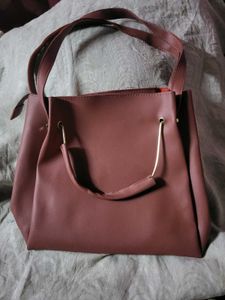 Hand Bag And 2 Clutches