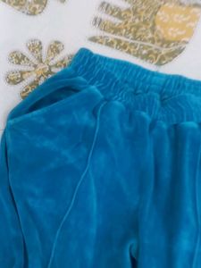 Blue Velvet Tracksuit Set