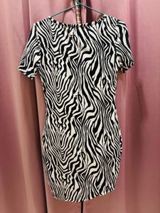 Ginger Zebra Print Dress With Free Gift