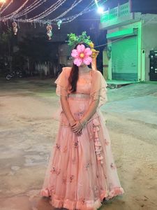 Elegant Floral Lehenga Choli Set💗