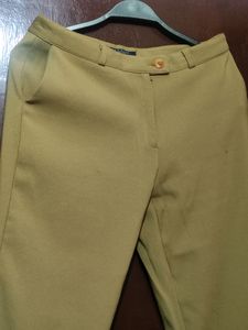 Biege High Waisted Pant