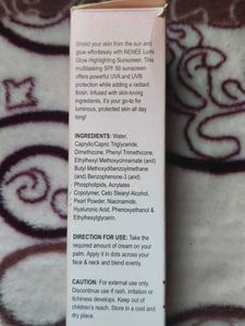 RENEE Lumi Glow Sunscreen SPF 50