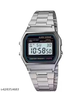 Silver Digital Watch