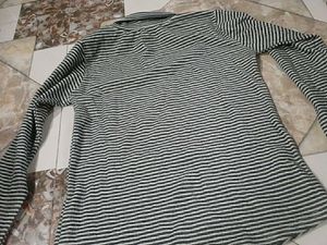 Striped Turtleneck Top