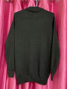 Unisex Black Mock Neck Sweater