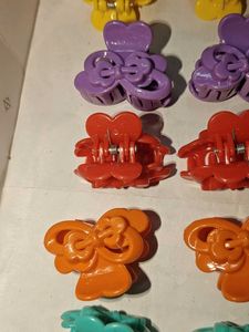 Colorful Hair Claw Clips Set Of 12