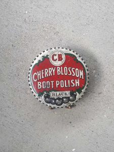 Antique Cherry Blossom Boot Polish Box.