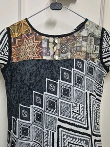 Asymmetrical Grey Kurta