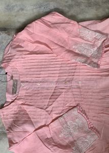 Beautiful  pink Kurta with awesome sleeves design