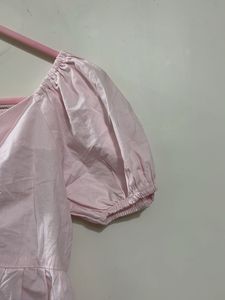 Cute Pink Puff Sleeve Top | New, Unused
