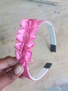 Pink Flower Headband
