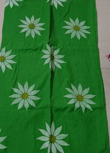 2 Shades Green 💚 Pure Cotton Saree