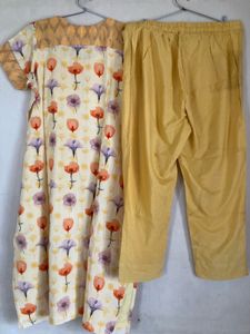 Floral Print Kurta Set