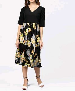 Floral Print Midi Dress
