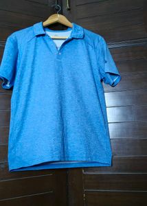Lukken Men Blue Casual Polo T-shirt