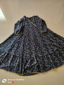 Navy Blue Gawn Kurta