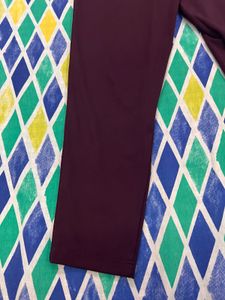 Burgundy Casual Pants
