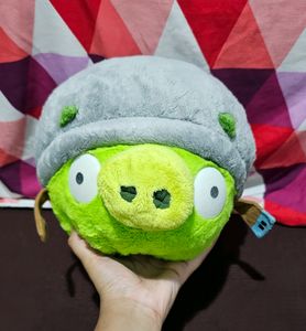 Angry Birds Corporal Pig Stone Helmet Plush
