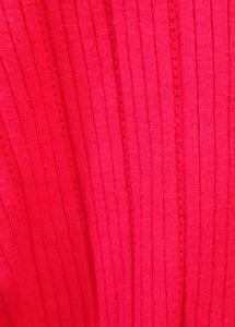 Red Ribbed Henley Top❤️‍🔥