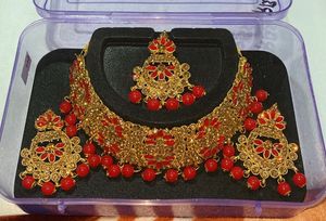 Red &amp; Gold Jewelry Set