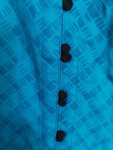 Blue Kurta Set, stitched