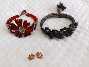 Jewelry Set: Bracelets &amp; Stud Earring