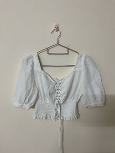 Korean White Cottage Top