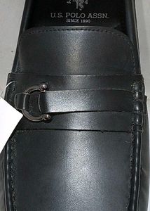 U.S. Polo Assn.  Mens Black Loafers