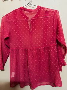Carrot Peplum Top