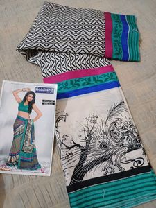 💥🆕️ Beautiful Malbari Silk Printed Saree