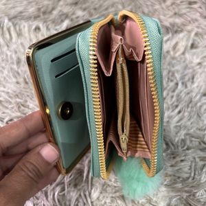 Chic Mint Green Wallet