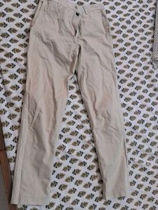 Khaki Straight Fit Pants
