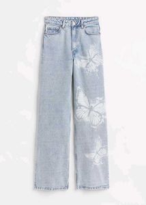 H&amp;M Butterfly Print Wide Leg